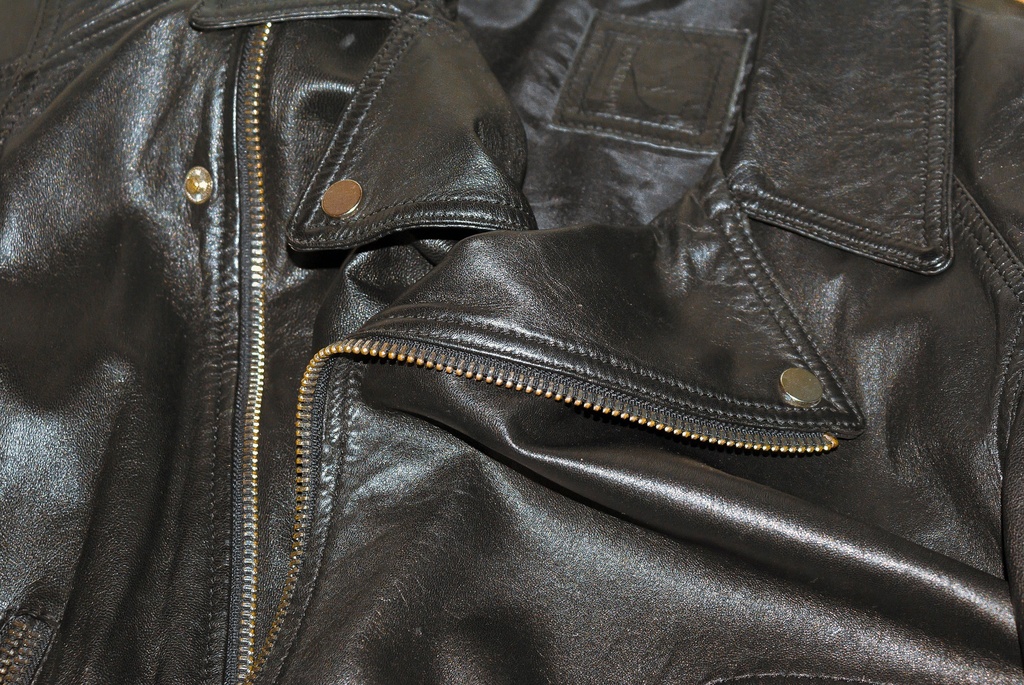 Blouson cuir, daim fourrure