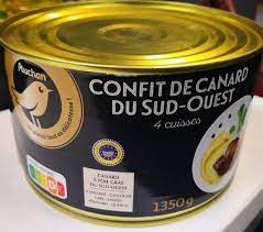 Tambourin de 4 Cuisses de Canard Confites 1.350 kg