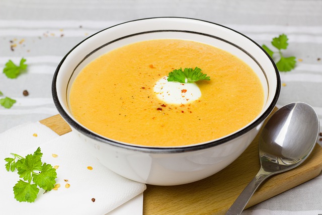 Soupe fine carotte au cumin