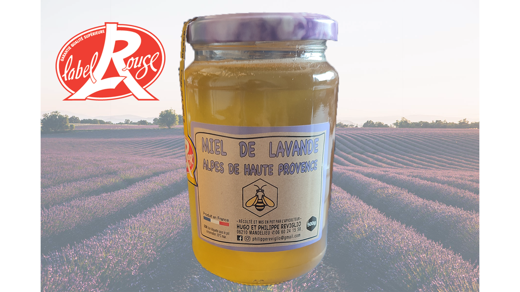 Miel de lavande fine du plateau de caussols LABEL ROUGE IGP de Provence  1 kg