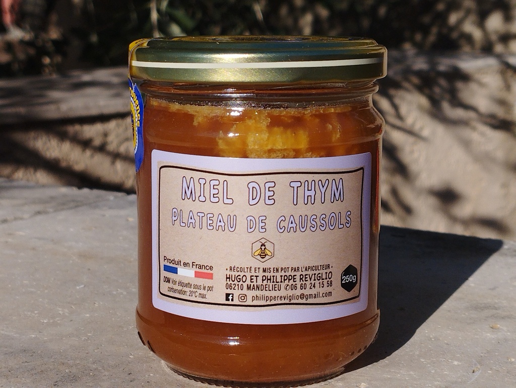 Miel de thym du plateau de caussols LABEL ROUGE IGP de Provence 250g