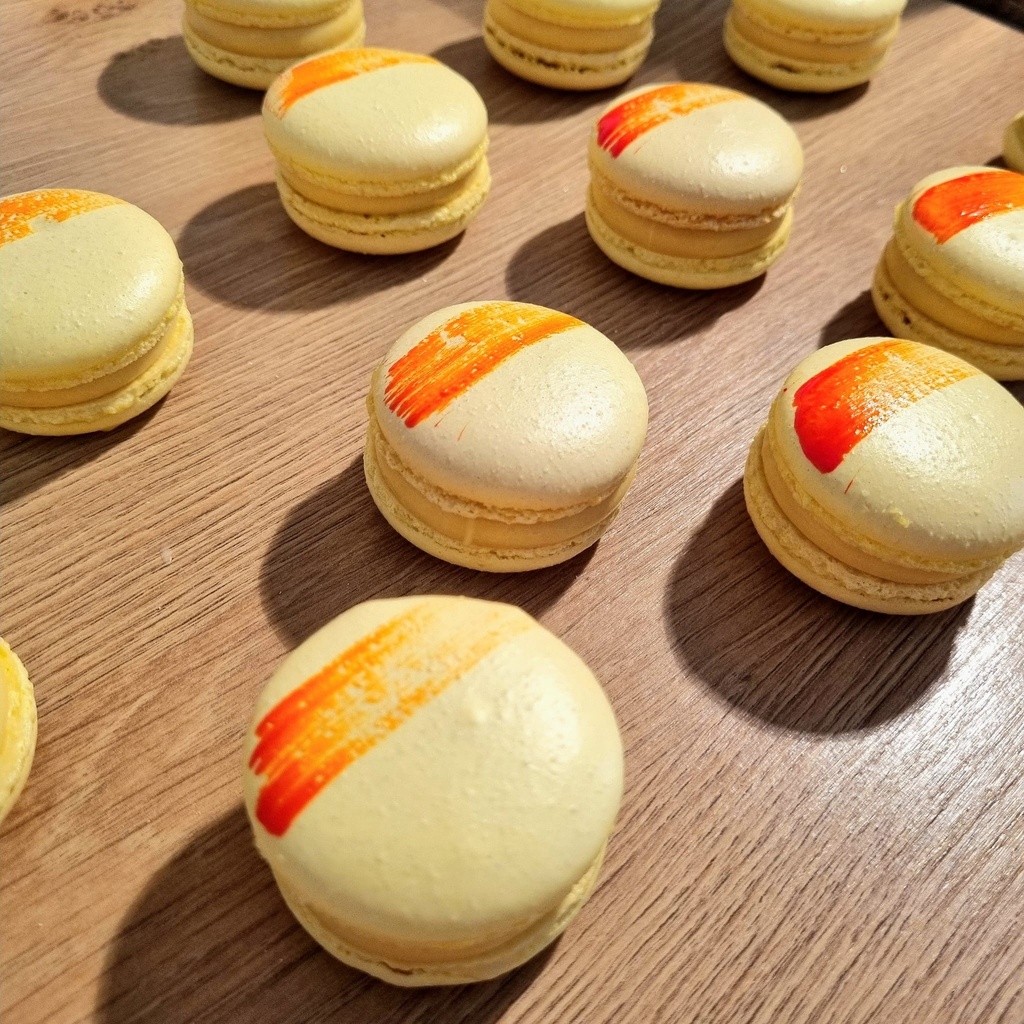Macaron fruit de la passion
