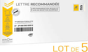 Lettre recommandé 50g