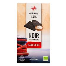 Tablette noir fleur de sel 62% 100g