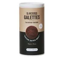 "MINI TUBE FINES GALETTES CACAO 5 petites galettes cacao 50g