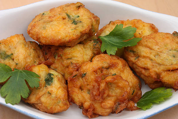 Le beignet de fleurs de courgette