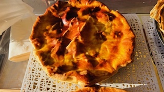 La tourte au chèvre et épinard (portion)