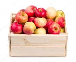 la caisse de pommes de 13 kg