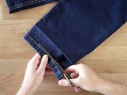 Ourlet invisible pantalon costume
