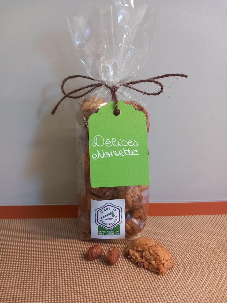 Délices noisettes (farine de blé Bio T80) : • Sachet 150gr