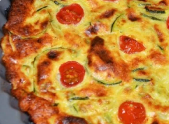 Quiche à la courgette, tomate et Cambozola 4pers