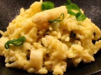 Risotto aux asperges blanches et oignon frais 4pers