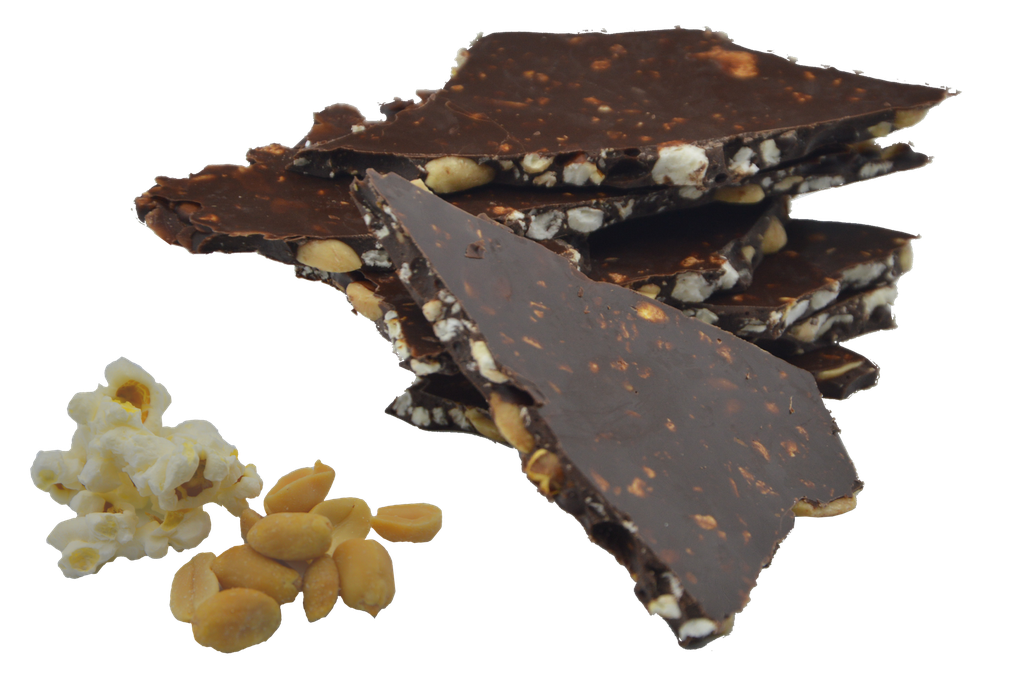 Eclats cacahuète et pop-corn Noir 150g