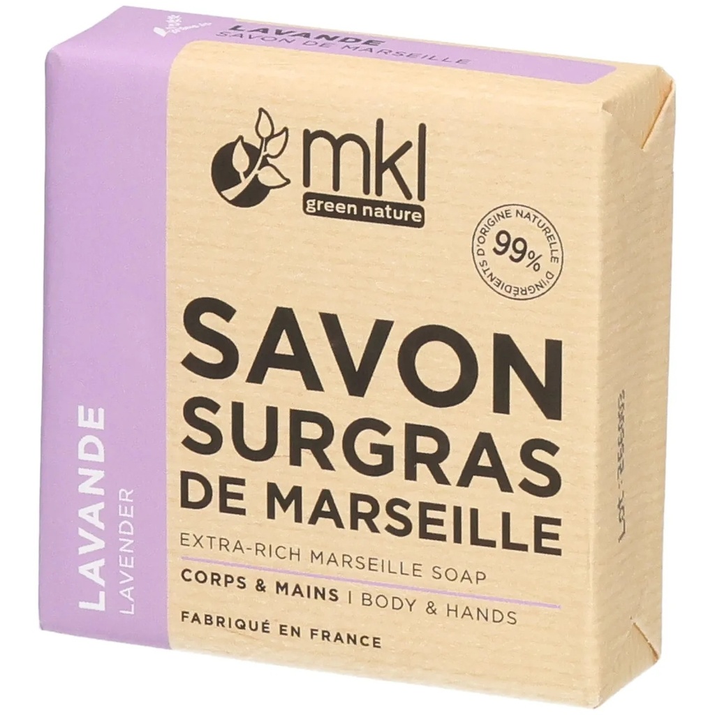 MKL Green Nature Savon de Marseille Solide Surgras - Lavande